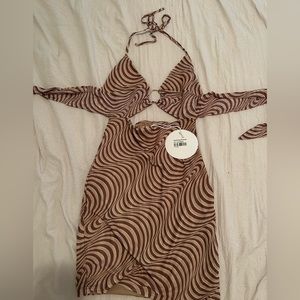 Princess Polly new with tags mini dress brown